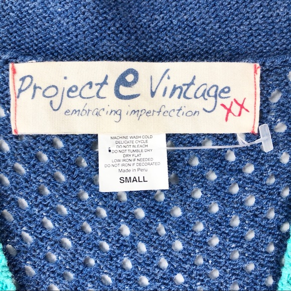 PROJECT E VINTAGE Boho Knit Dress with Hood - Picture 6 of 6